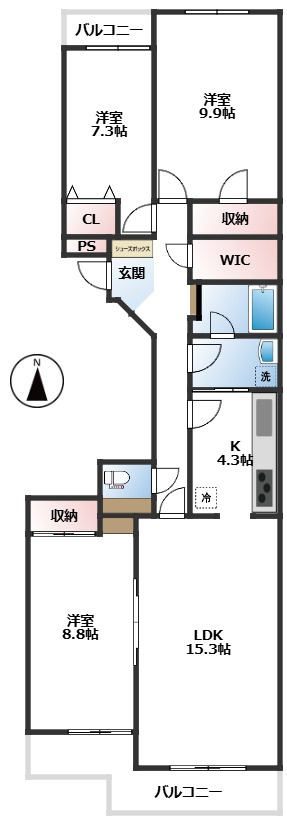 チュリスガーデン湘南野比センター4番館 5Fの画像