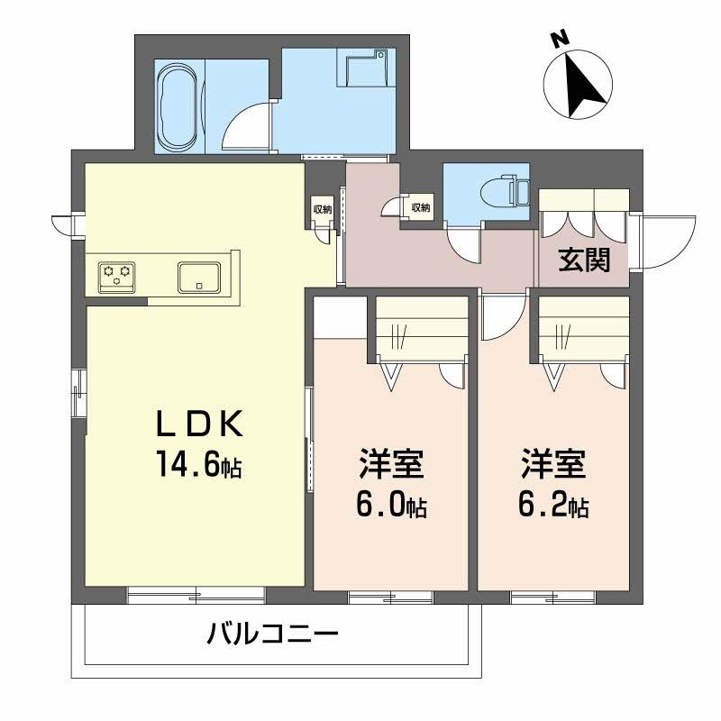 シャーメゾン シンフォニアの間取り