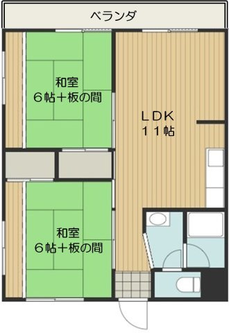 【間取り】 | 第2スカイハイツタカラ