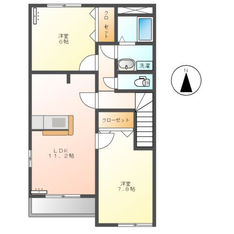 ルミエールＢの間取り