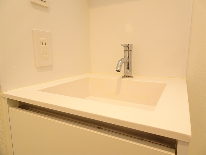  ハツダイフラットの独立洗面台