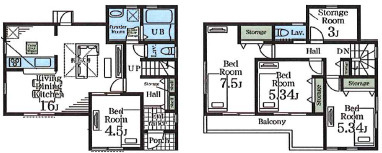 観光地ではなく、暮らす川越への間取り|4LDK