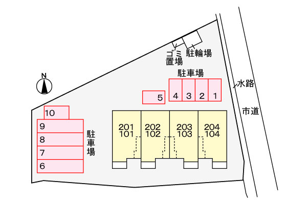 サン　グレイス　ヴィラの区画図
