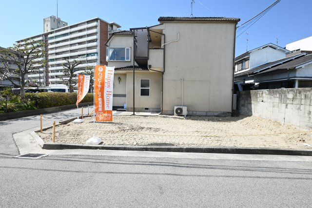 尼崎市南武庫之荘10丁目建築条件無し土地の外観|東側から撮影した写真です。現在更地ですので土地の様子をよくご覧いただけます。