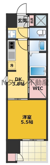 【間取り】 | エステムコート名古屋鶴舞シエル | 間取りです。
