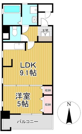 イーズガーデン中央の間取り