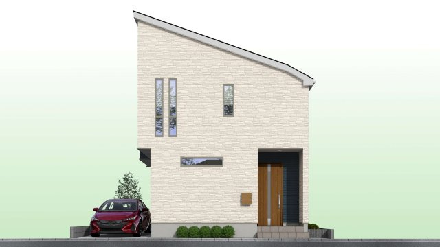 ふじみ野市駒西一丁目　新築戸建の外観パース|外観パース