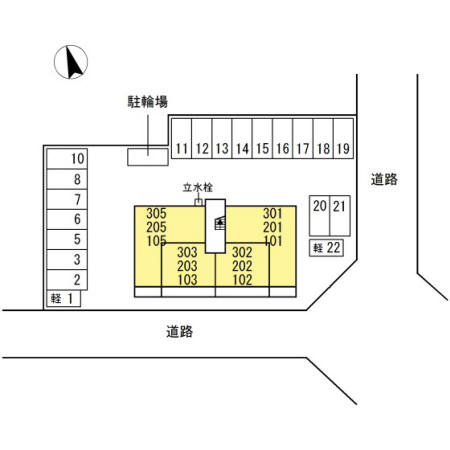 アルカディアの区画図