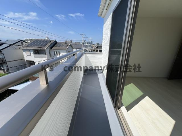 ◎茅ヶ崎市松尾　新築戸建　1号棟のバルコニー|日当たり良好なバルコニー♪