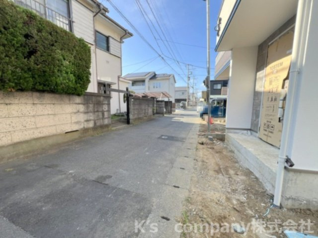 ◎茅ヶ崎市松尾　新築戸建　1号棟の前面道路含む現地写真|2026.7.19撮影◇