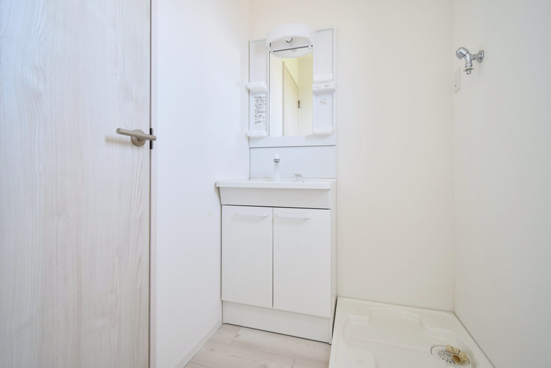 SGpremierの洗面所|脱衣スペースもあります