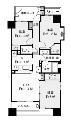 【間取り】 | ユニハイム四条大宮駅前