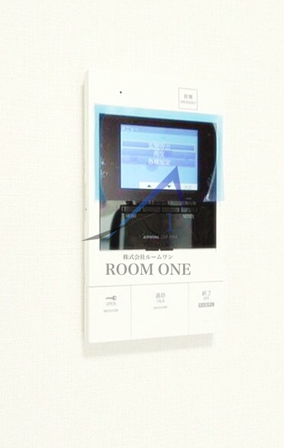 グランカミーユ江北のセキュリティ|モニター付きインターホンです。