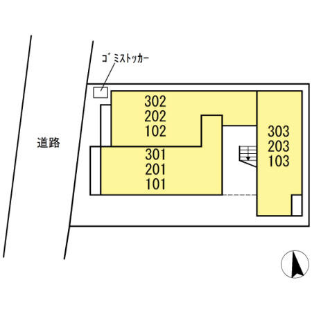 Casa Vert　今戸の区画図