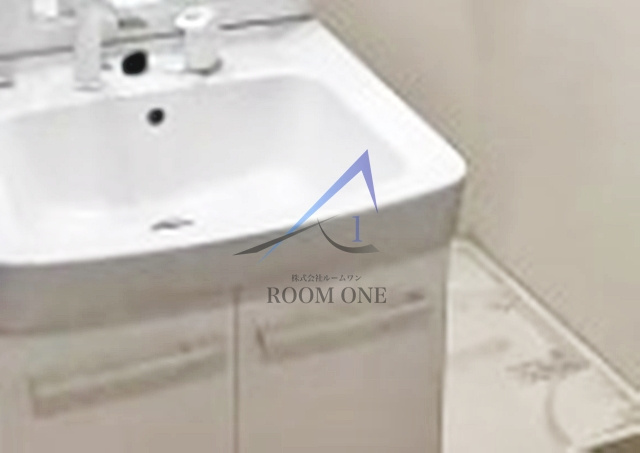 目白台コーポの洗面所|独立洗面台です。