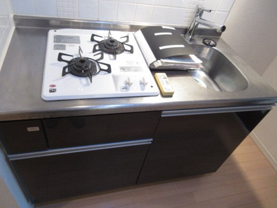 【キッチン】 | グローバン本所吾妻橋 | システムキッチン（2口ガスコンロ）