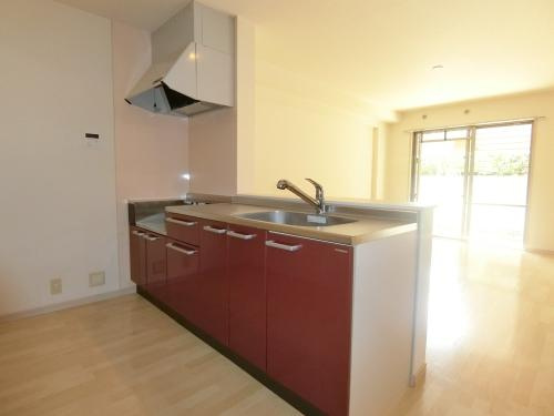 ラフィーネのキッチン|コンパクトなキッチンで掃除もラクラク