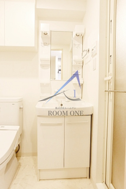 スカイコート川崎京町の洗面所|独立洗面台です。