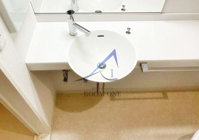 フォンテーヌ芝浦の洗面所|洗面台です。