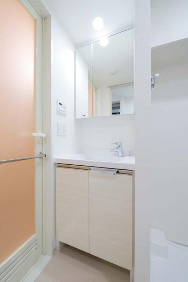 プレミアムキューブ東高円寺ドュークスの独立洗面台