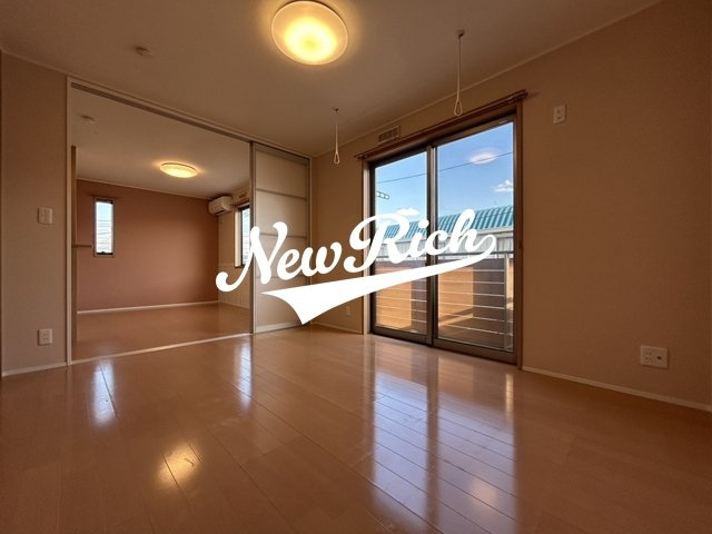 前橋市駒形町のアパートのバルコニー