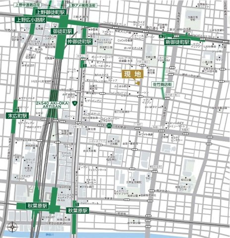 ルフォンプログレ上野御徒町のその他|地図