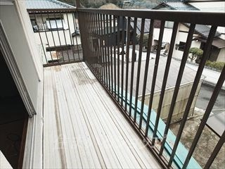 広島市安佐北区小河原町の一戸建てのその他|玄関側のバルコニー