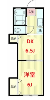 【間取り】 | 白百合荘 | 間取り図です