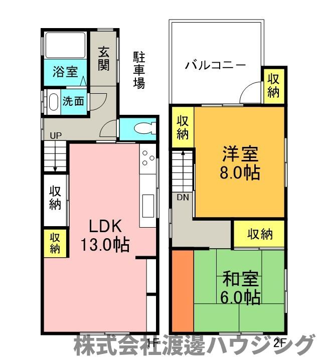 池田北町貸家の間取り