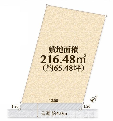 中郡大磯町大磯　売地の土地図|土地図