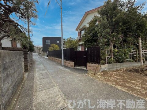 中郡大磯町大磯　売地の前面道路含む現地写真|現地外観