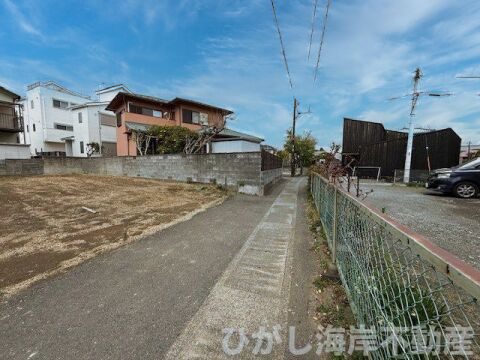 中郡大磯町大磯　売地の前面道路含む現地写真|現地外観