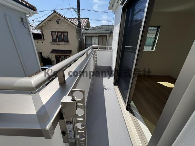 ◎茅ヶ崎市松尾　新築戸建　2号棟のバルコニー|L字型バルコニー◇◇
