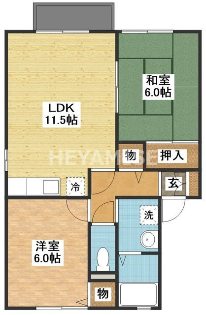 フラッツ久山の間取り