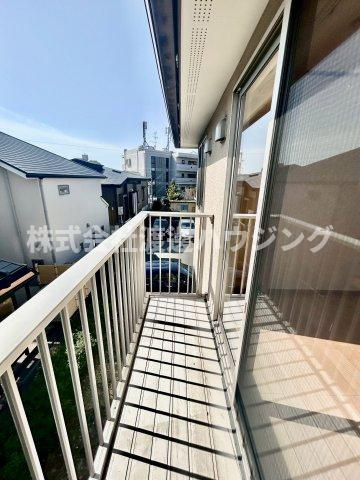 ラポール箕面のバルコニー|2階のバルコニー