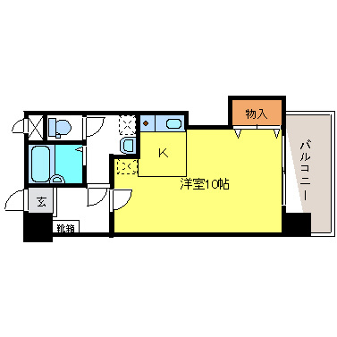 フラット梨花の間取り