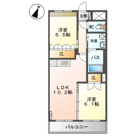ＳＵＮ　ＨＥＩＭＥ　Ｍ＆Ｈ　Ⅱの間取り