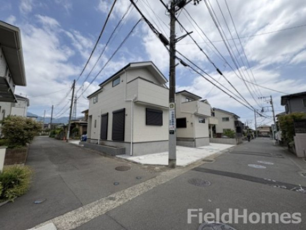 秦野市萩が丘新築戸建て　1期1号棟の前面道路含む現地写真|前面道路含む現地写真です。