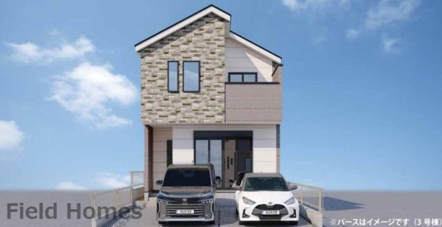 秦野市萩が丘新築戸建て　1期3号棟の外観|外観イメージ「秦野市萩が丘新築戸建て　3号棟」