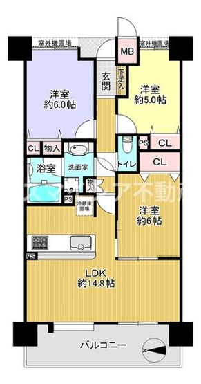 【間取り】 | イトーピア香里園ヴァル・コート
