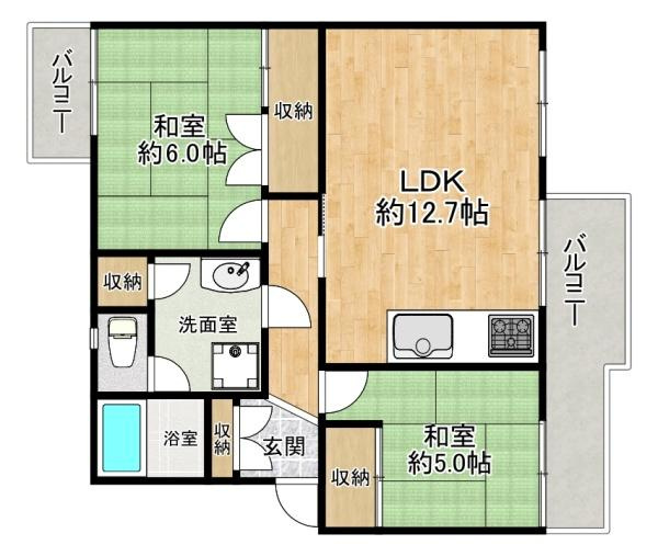 【間取り】 | 大久保東住宅第1住宅17号棟