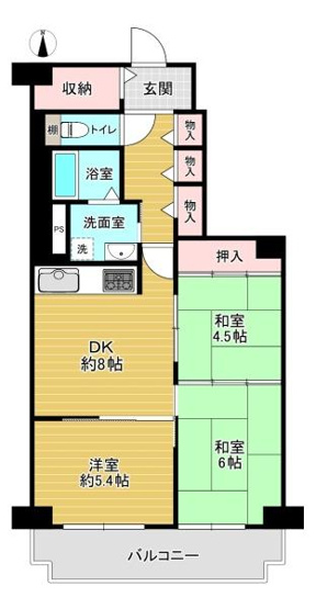 【間取り】 | コープ野村深江橋