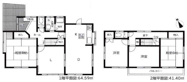 岡崎市青木町・中古戸建の間取り|間取り図です