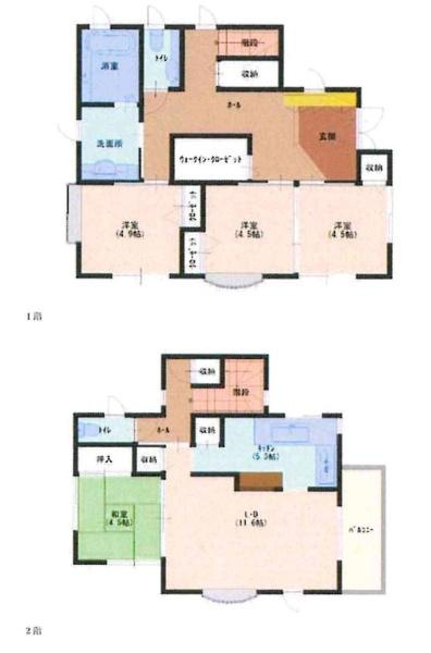 岡崎市細川町上大針・中古戸建の間取り|間取り図です