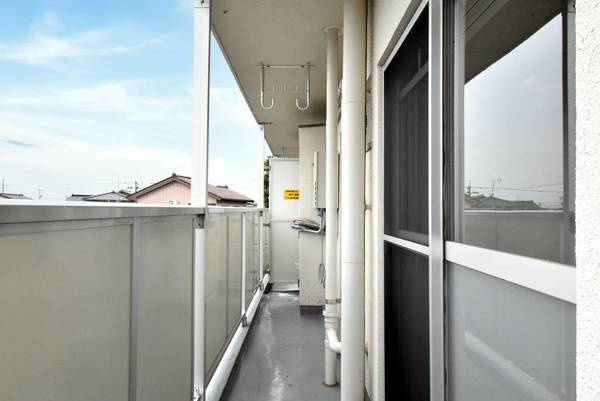 ビレッジハウス富山南2号棟のバルコニー|ビレッジハウスの同一物件・同一タイプの間取りの写真です