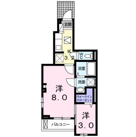 プラチナ　ブルーの間取り