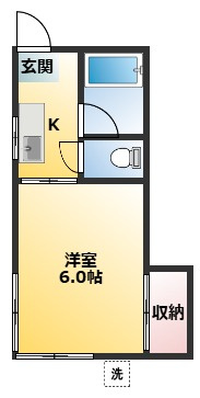 中山グリーンハイツ【おとり物件なし】#学生・社会人にオススメ！初期費用分割払いOK！の間取り