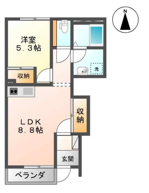 ピースフルの間取り