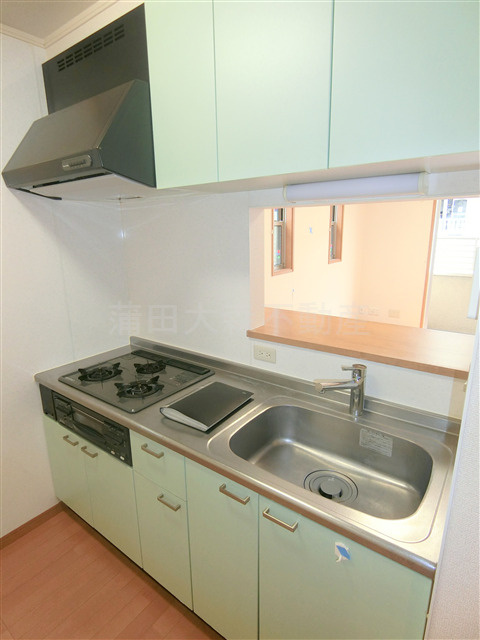 グリーンフォレストⅡのキッチン|3口ガスグリル付システムキッチン