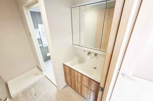 APAガーデンコート鳳西壱番館の独立洗面台|洗面室：洗面化粧台を新調済み。